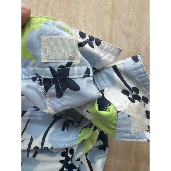 Athleta Women’s Pants Blue Floral Size Small Ankle Hiking, Casual Poly Hawaiian - Picture 5 of 6
